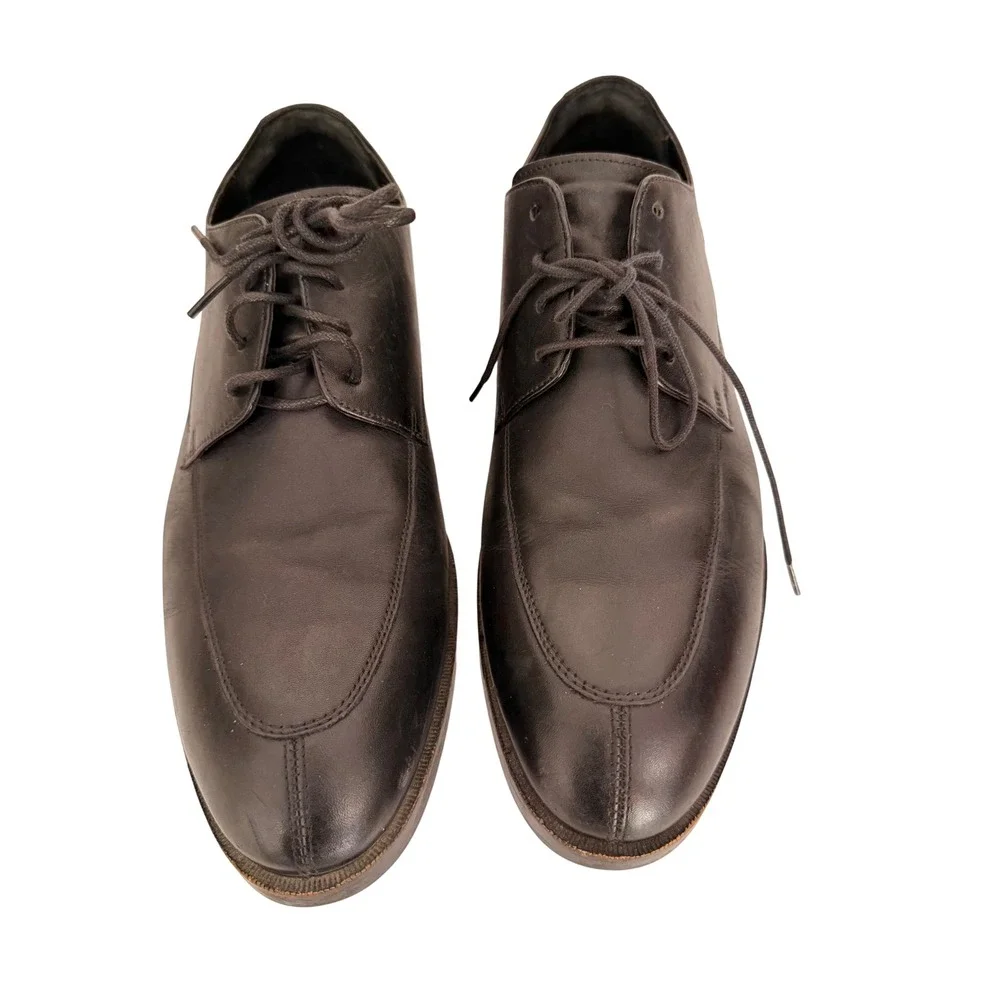 Cole Haan Grand.OS Mens Black Leather Split Toe Derby Dress Shoes C24158 Size 10